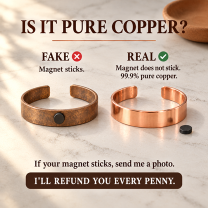 June's Feather Copper Bracelet – pure copper bracelet on a warm neutral background - photo 3